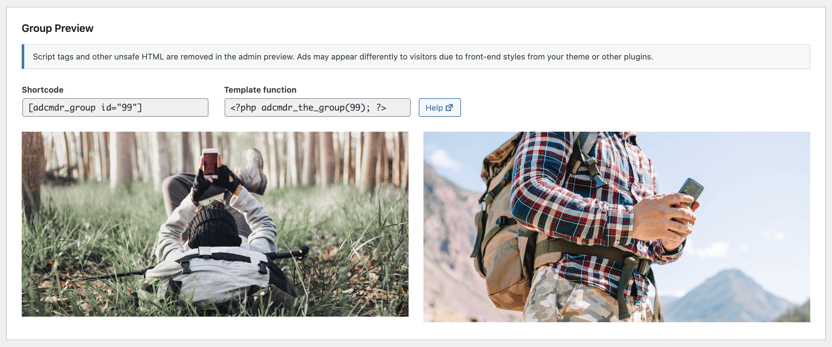 Group Preview screenshot
