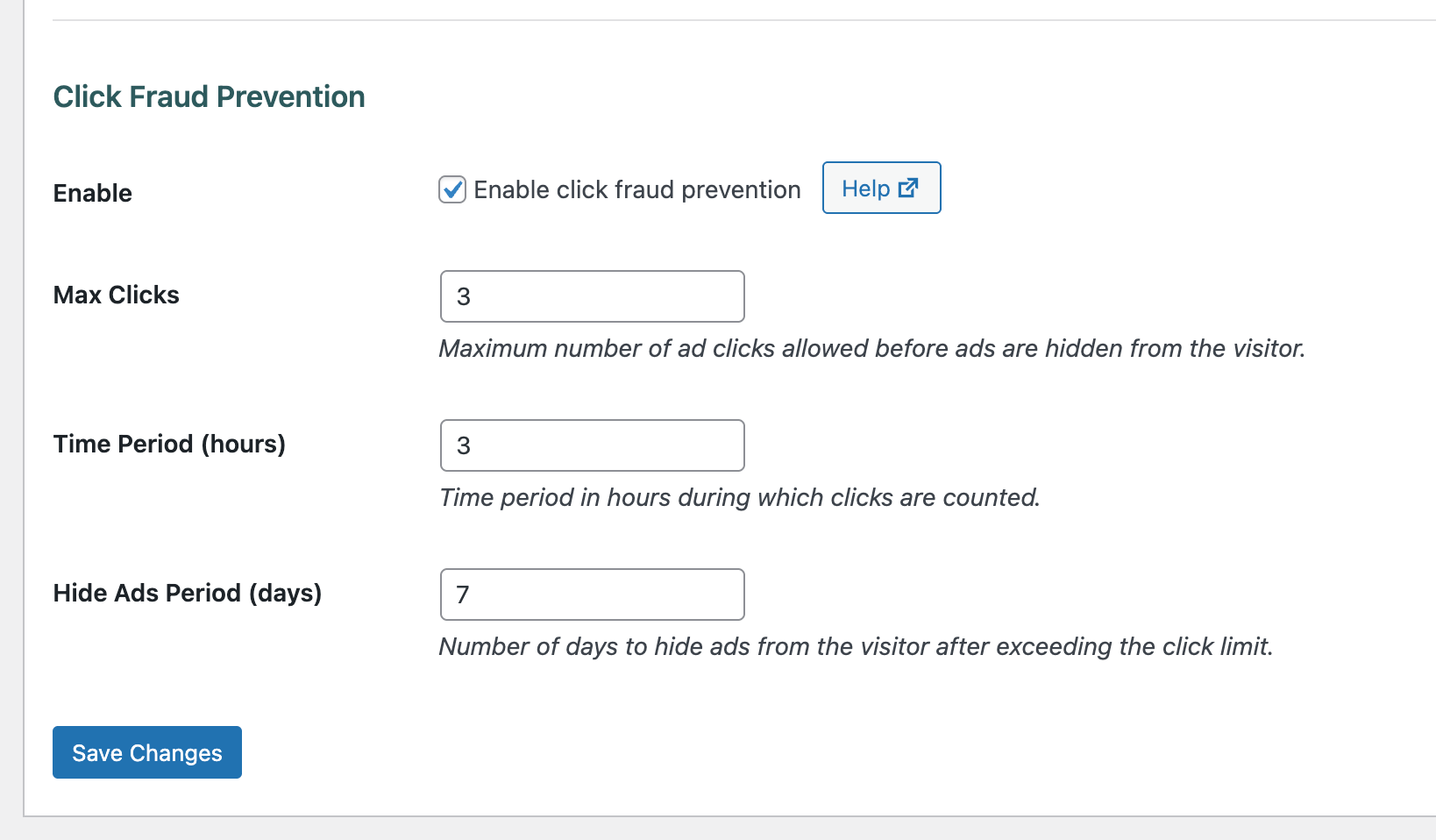 Click Fraud Prevention